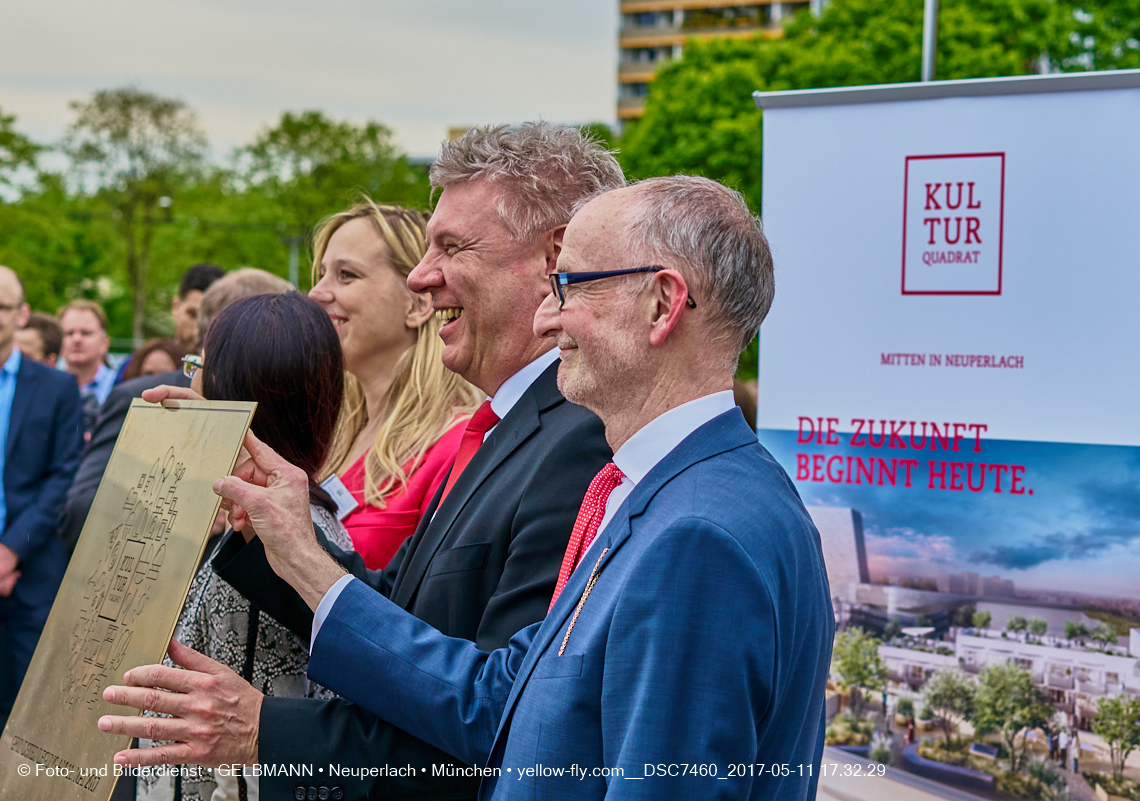 11. Mai 2017 - Grundsteinlegung für die LOGE und dem Kulturquadrat in Neuperlach